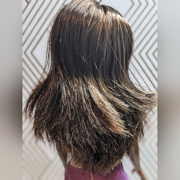 Barbie Beach Doll AA Kim Face White Swimsuit Floral 2017 Cleaned/Styled Washed - Picture 2 of 12